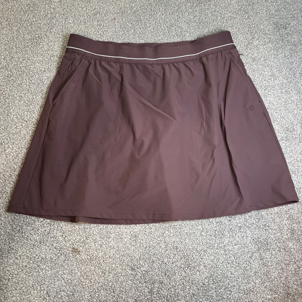 Soybu Skort Womens Large Purple Athletic Tennis Golf Skirt Shorts Pocket comfort